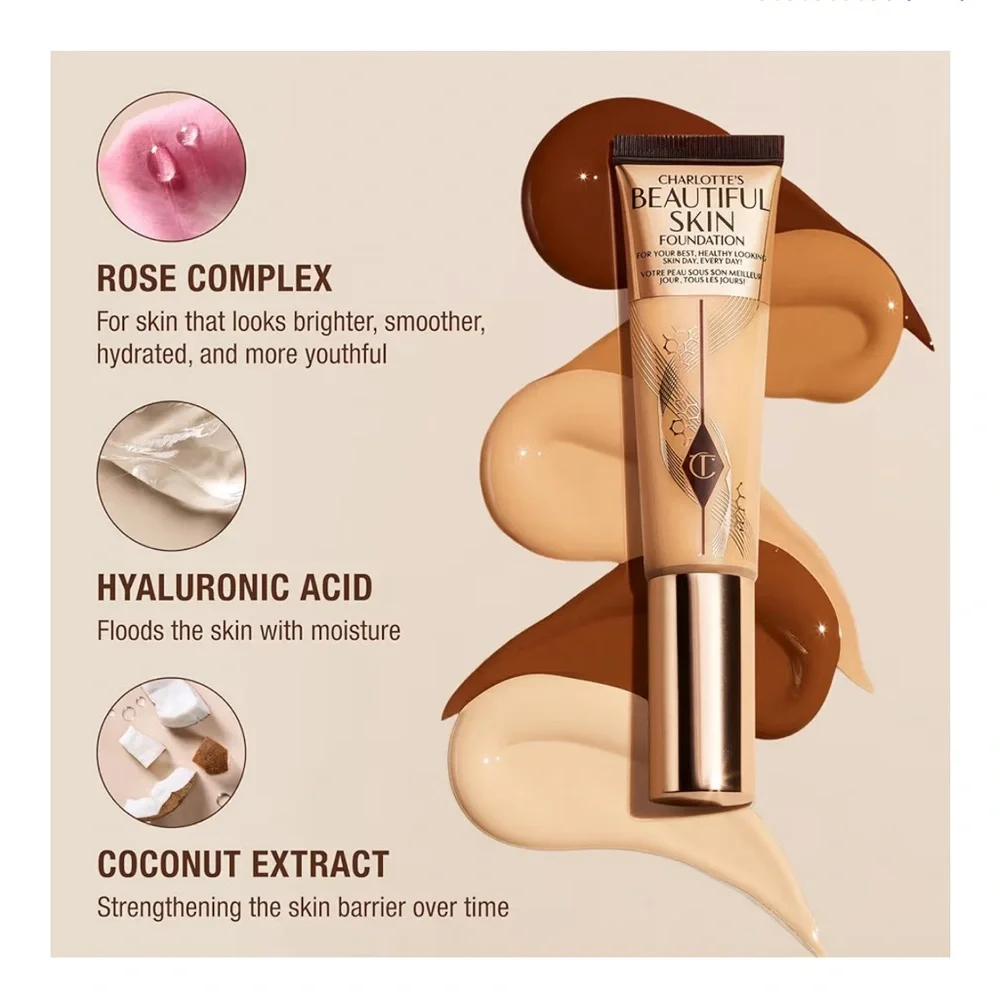 8 Neutral |‎ Charlotte Tilbury Beautiful Skin Foundation, Medium-Tan with Olive